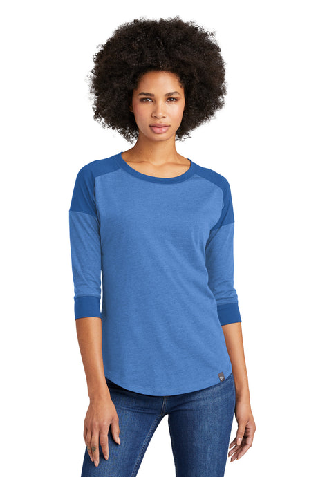 New Era ® Ladies Heritage Blend 3/4-Sleeve Baseball Raglan Tee. LNEA104