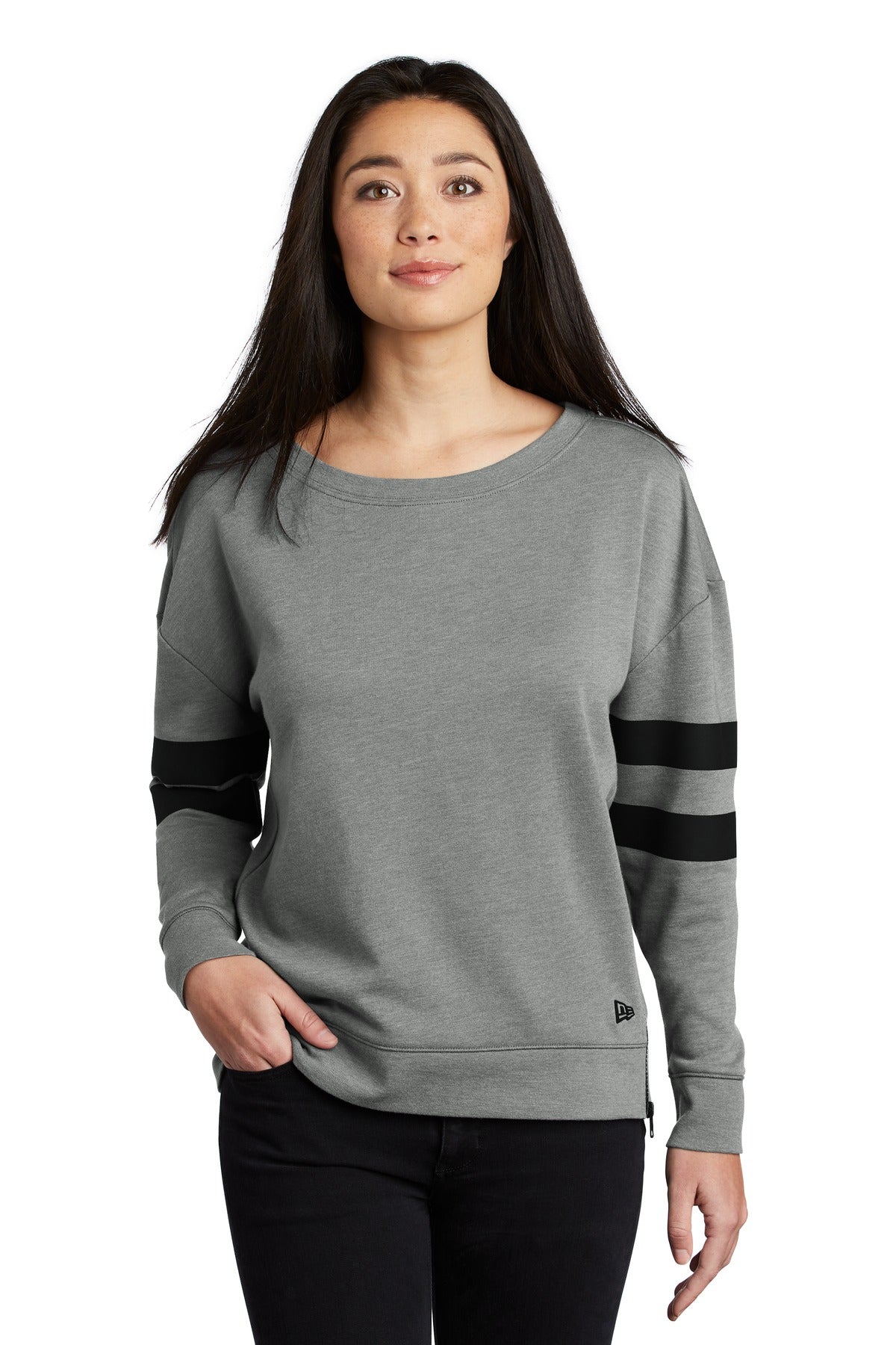 New Era ® Ladies Tri-Blend Fleece Varsity Crew LNEA513