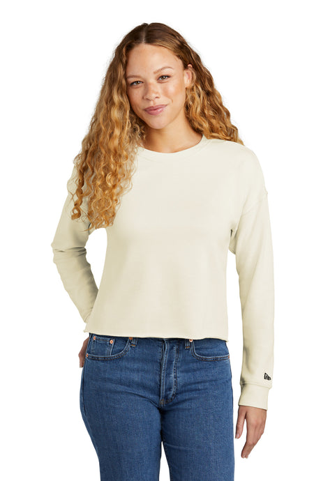 New Era® Ladies Tri-Blend Fleece Crop Crew LNEA514