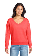 Port & Co ™  Women's Beach Wash ®  Garment-Dyed V-Neck Sweatshirt LPC098V