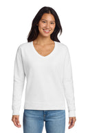 Port & Co ™  Women's Beach Wash ®  Garment-Dyed V-Neck Sweatshirt LPC098V