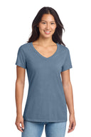 Port & Co ™  Women's Beach Wash ®  Garment-Dyed V-Neck Tee LPC099V