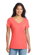 Port & Co ™  Women's Beach Wash ®  Garment-Dyed V-Neck Tee LPC099V