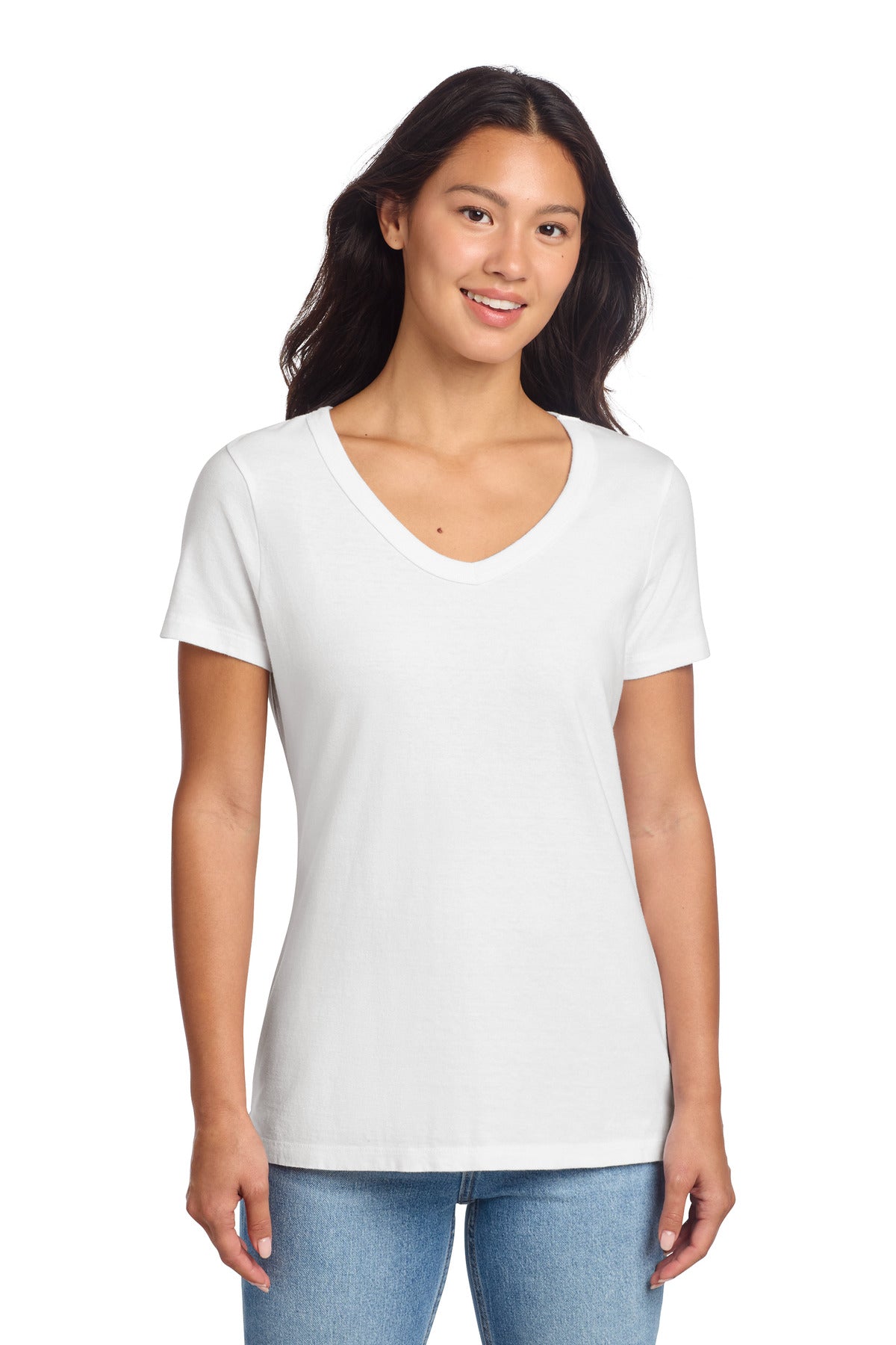 Port & Co ™  Women's Beach Wash ®  Garment-Dyed V-Neck Tee LPC099V