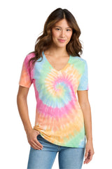 Port & Co ™  Women's Tie-Dye V-Neck Tee.  LPC147V