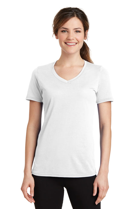 Port & Company® Ladies Performance Blend V-Neck Tee. LPC381V