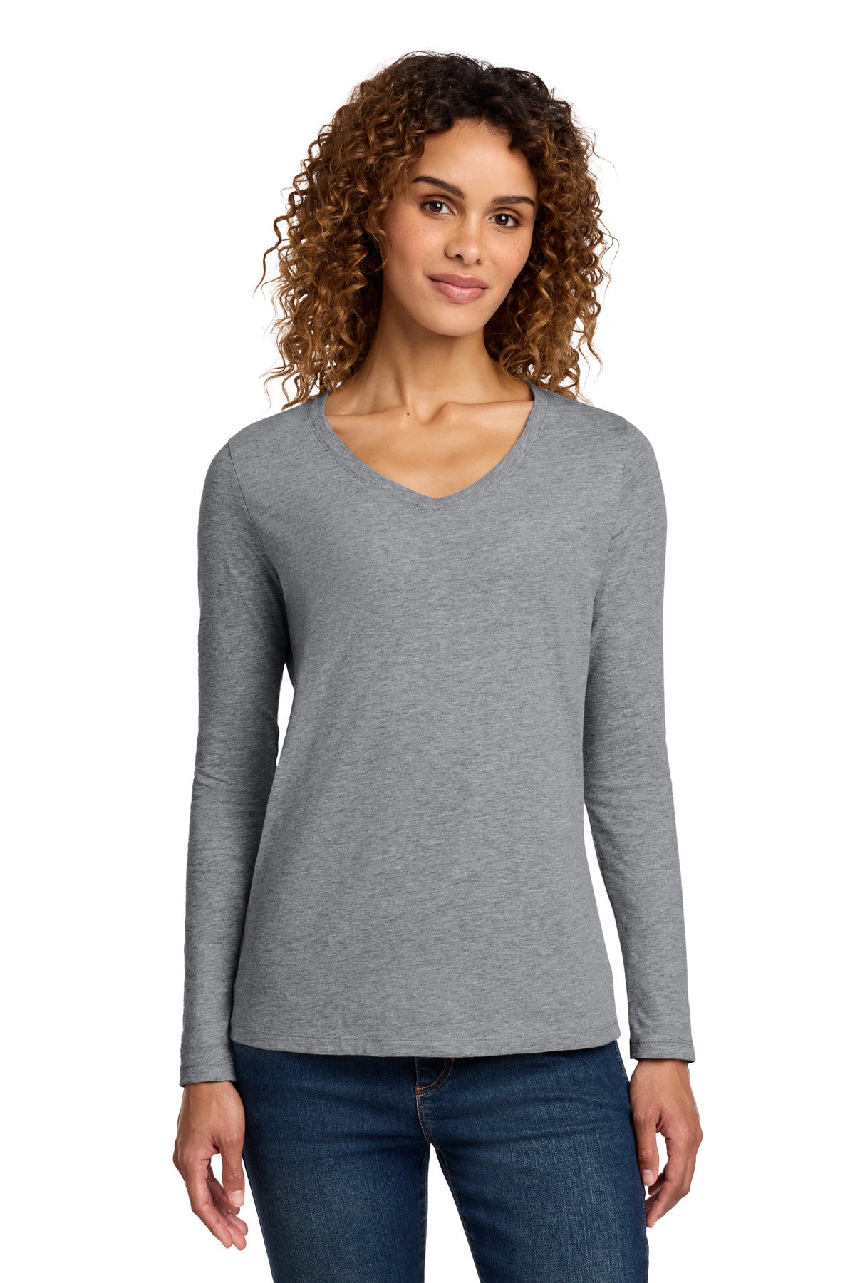 Port & Co ™  Women's Long Sleeve Fan Favorite V-Neck Tee. LPC450VLS