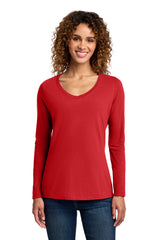 Port & Co ™  Women's Long Sleeve Fan Favorite V-Neck Tee. LPC450VLS