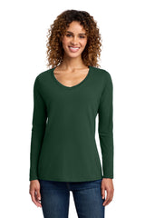 Port & Co ™  Women's Long Sleeve Fan Favorite V-Neck Tee. LPC450VLS