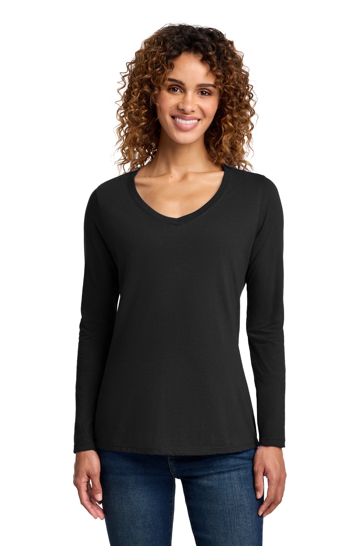 Port & Co ™  Women's Long Sleeve Fan Favorite V-Neck Tee. LPC450VLS