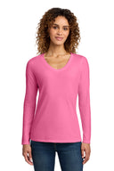 Port & Co ™  Women's Long Sleeve Fan Favorite V-Neck Tee. LPC450VLS