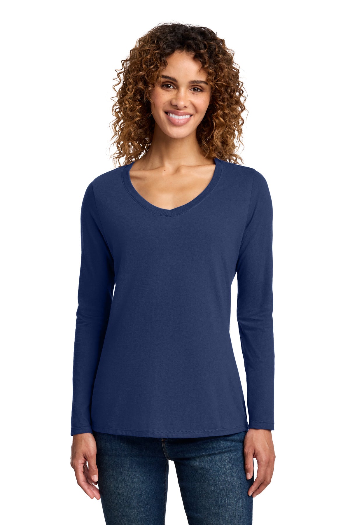 Port & Co ™  Women's Long Sleeve Fan Favorite V-Neck Tee. LPC450VLS