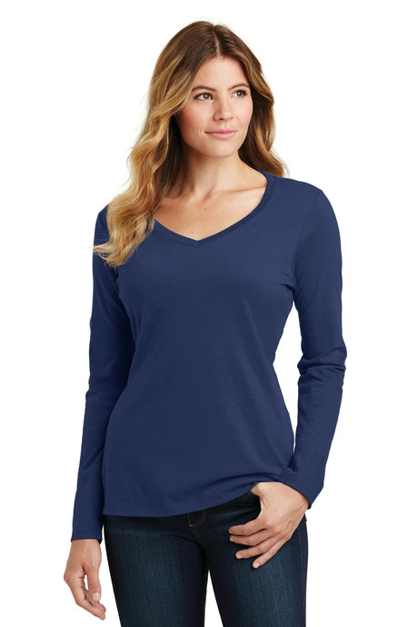 Port & Company® Ladies Long Sleeve Fan Favorite V-Neck Tee. LPC450VLS