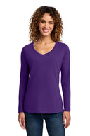 Port & Co ™  Women's Long Sleeve Fan Favorite V-Neck Tee. LPC450VLS
