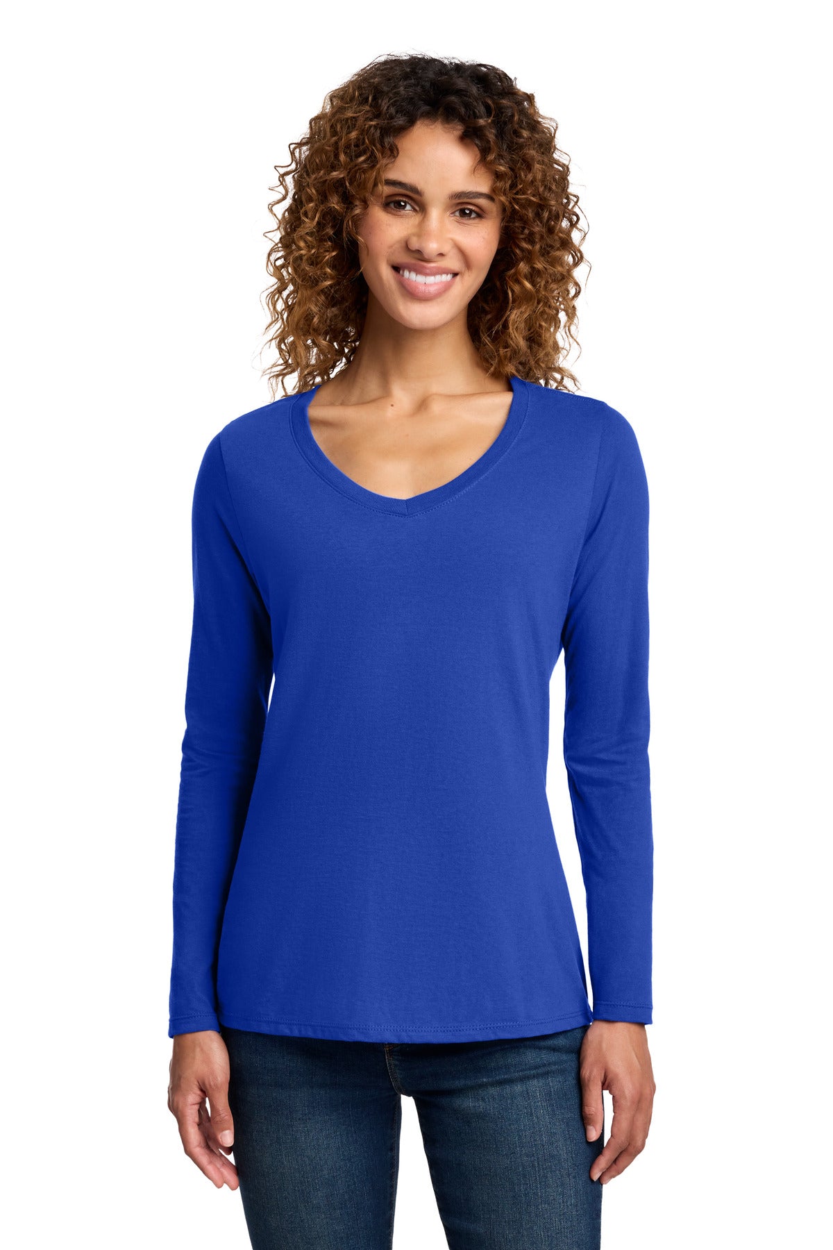 Port & Co ™  Women's Long Sleeve Fan Favorite V-Neck Tee. LPC450VLS