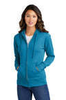 Port & Company® Ladies Core Fleece Full-Zip Hooded Sweatshirt. LPC78ZH