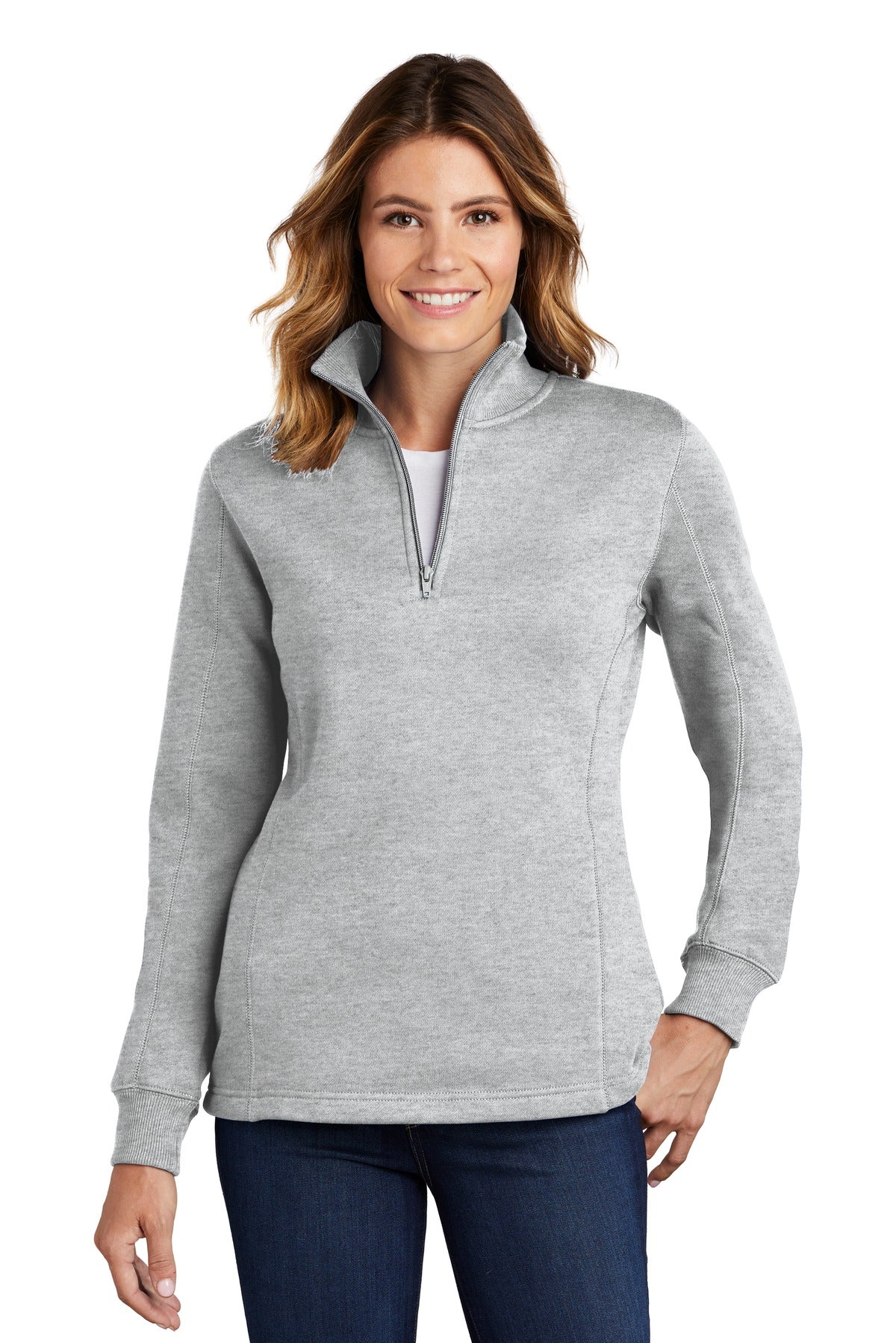 Sport-Tek® Ladies 1/4-Zip Sweatshirt. LST253