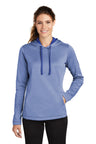 Sport-Tek ® Ladies PosiCharge ® Sport-Wick ® Heather Fleece Hooded Pullover. LST264