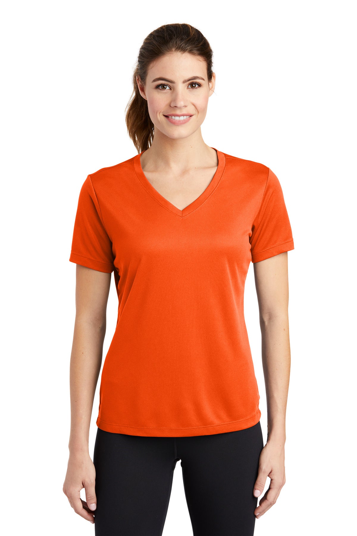 Sport-Tek® Ladies PosiCharge® RacerMesh® V-Neck Tee. LST340