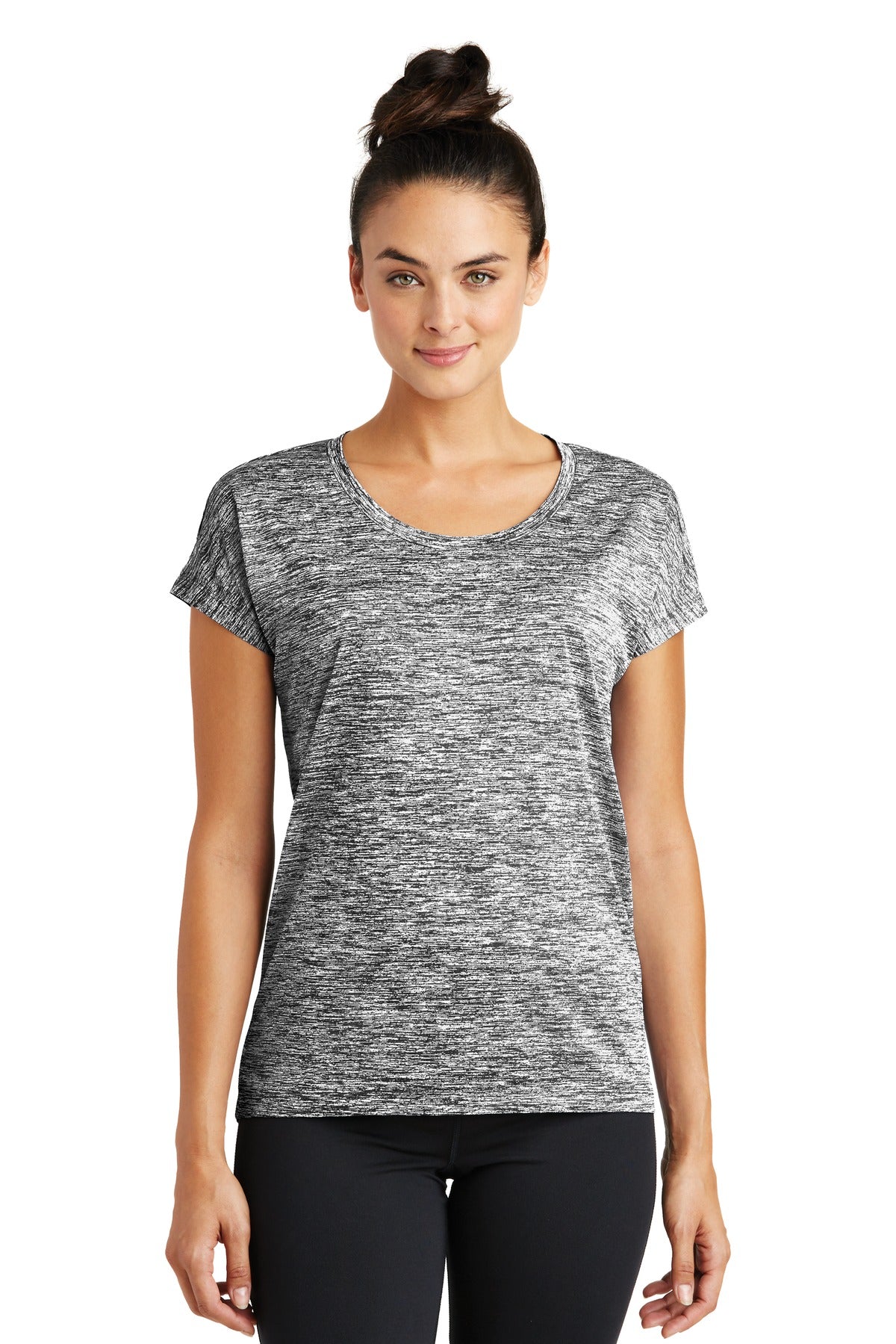 Sport-Tek® Ladies PosiCharge® Electric Heather Sporty Tee. LST390