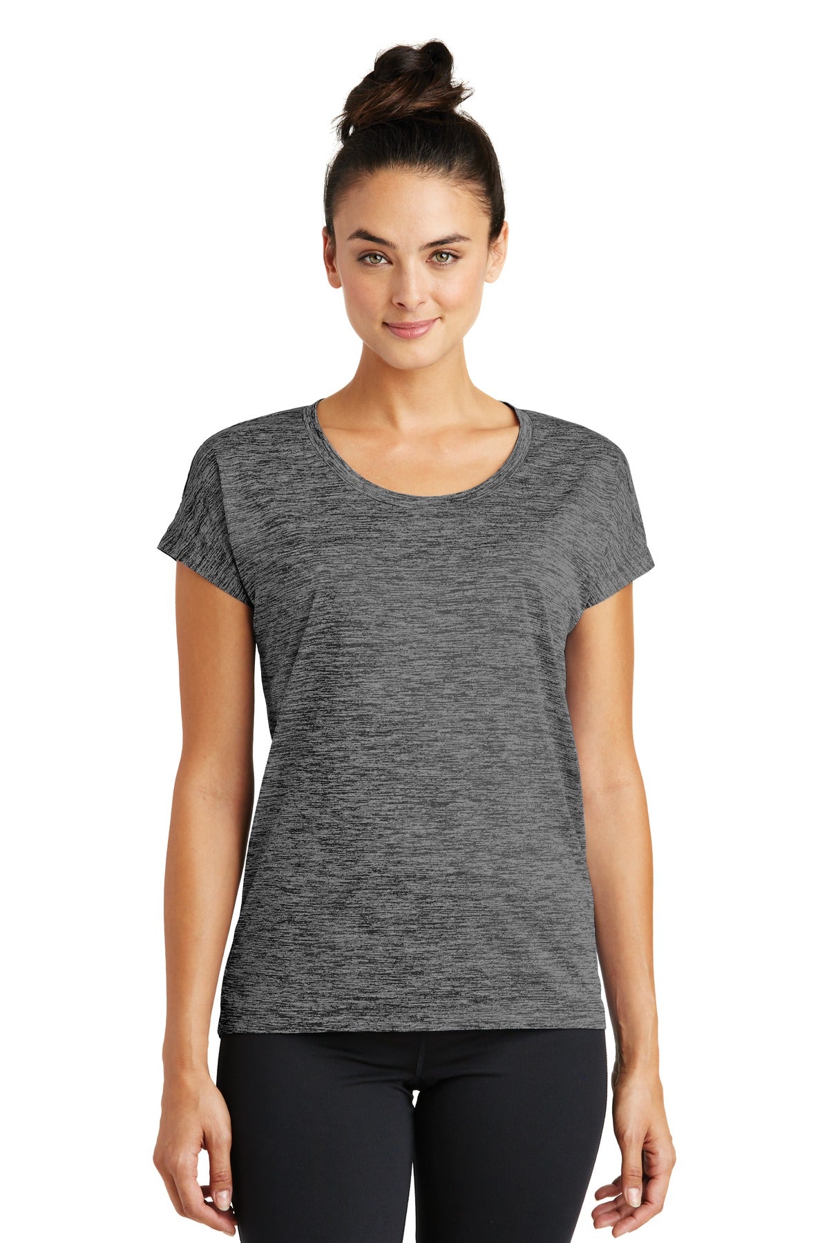 Sport-Tek® Ladies PosiCharge® Electric Heather Sporty Tee. LST390