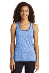 Sport-Tek ® Ladies PosiCharge ® Electric Heather Racerback Tank. LST396