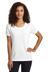 Sport-Tek ® Ladies PosiCharge ® Tri-Blend Wicking Scoop Neck Raglan Tee. LST400