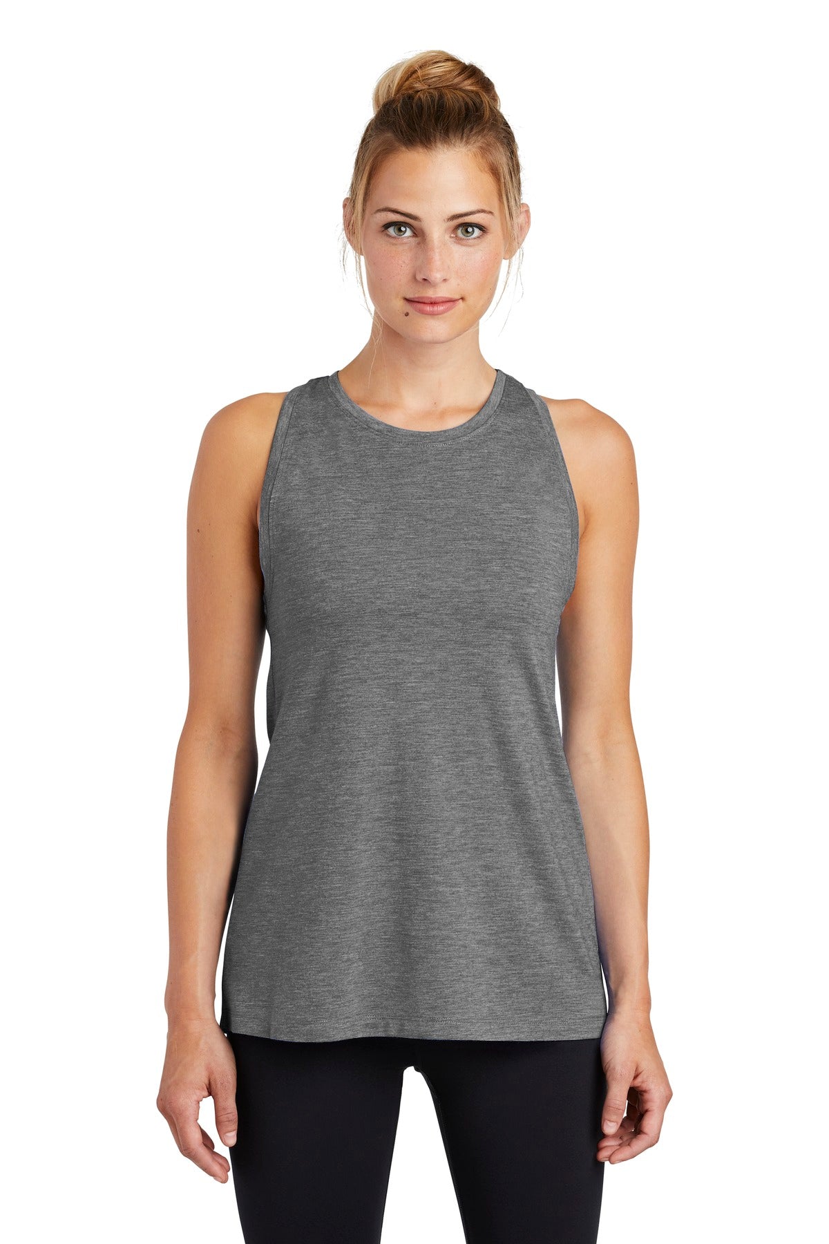 Sport-Tek ® Ladies PosiCharge ® Tri-Blend Wicking Tank. LST402