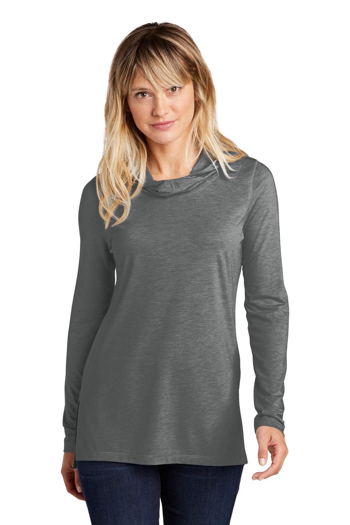 Sport-Tek ® Ladies PosiCharge ® Tri-Blend Wicking Long Sleeve Hoodie LST406