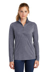 Sport-Tek ® Ladies PosiCharge ® Tri-Blend Wicking 1/4-Zip Pullover. LST407