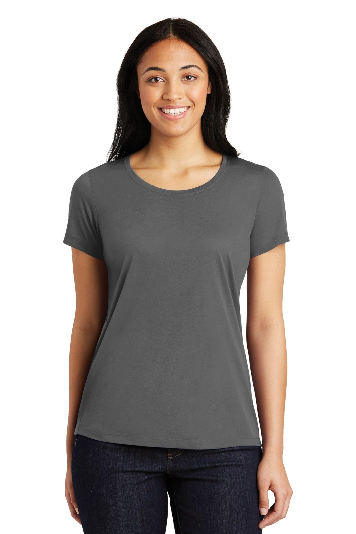 Sport-Tek® Ladies PosiCharge® Competitor™ Cotton Touch™ Scoop Neck Tee. LST450