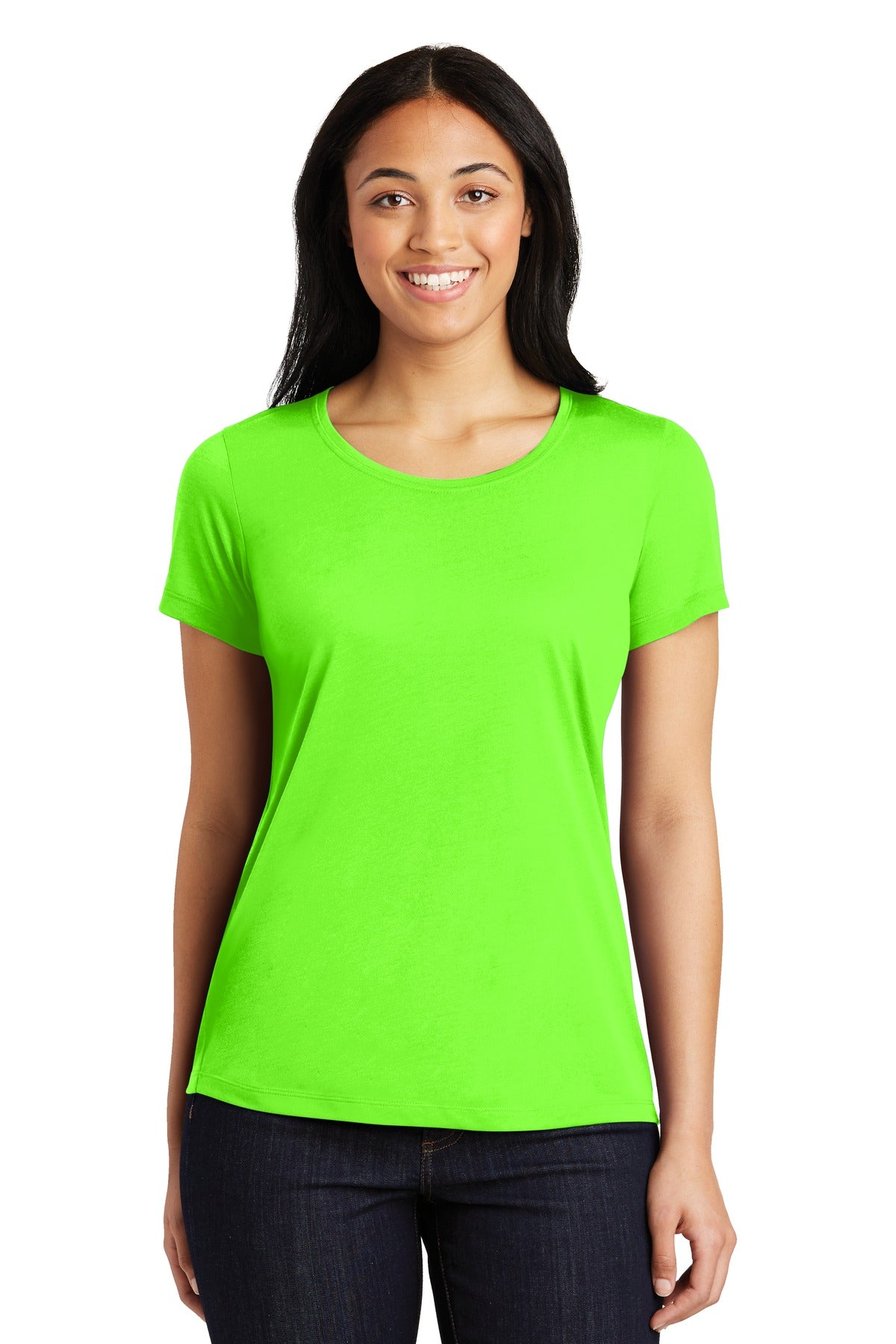 Sport-Tek® Ladies PosiCharge® Competitor™ Cotton Touch™ Scoop Neck Tee. LST450