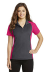 Sport-Tek® Ladies Colorblock Micropique Sport-Wick® Polo. LST652