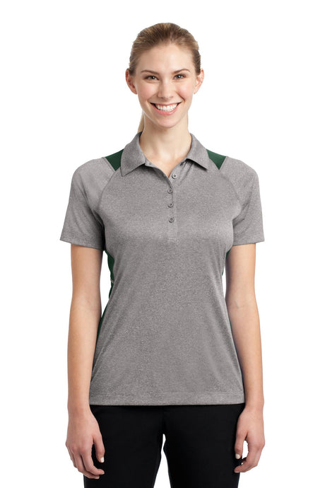 Sport-Tek® Ladies Heather Colorblock Contender™ Polo. LST665