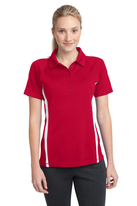 Sport-Tek® Ladies PosiCharge® Micro-Mesh Colorblock Polo. LST685