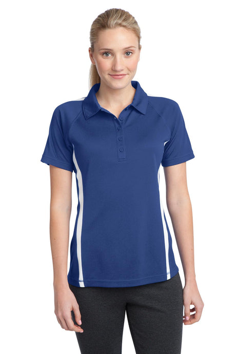 Sport-Tek® Ladies PosiCharge® Micro-Mesh Colorblock Polo. LST685