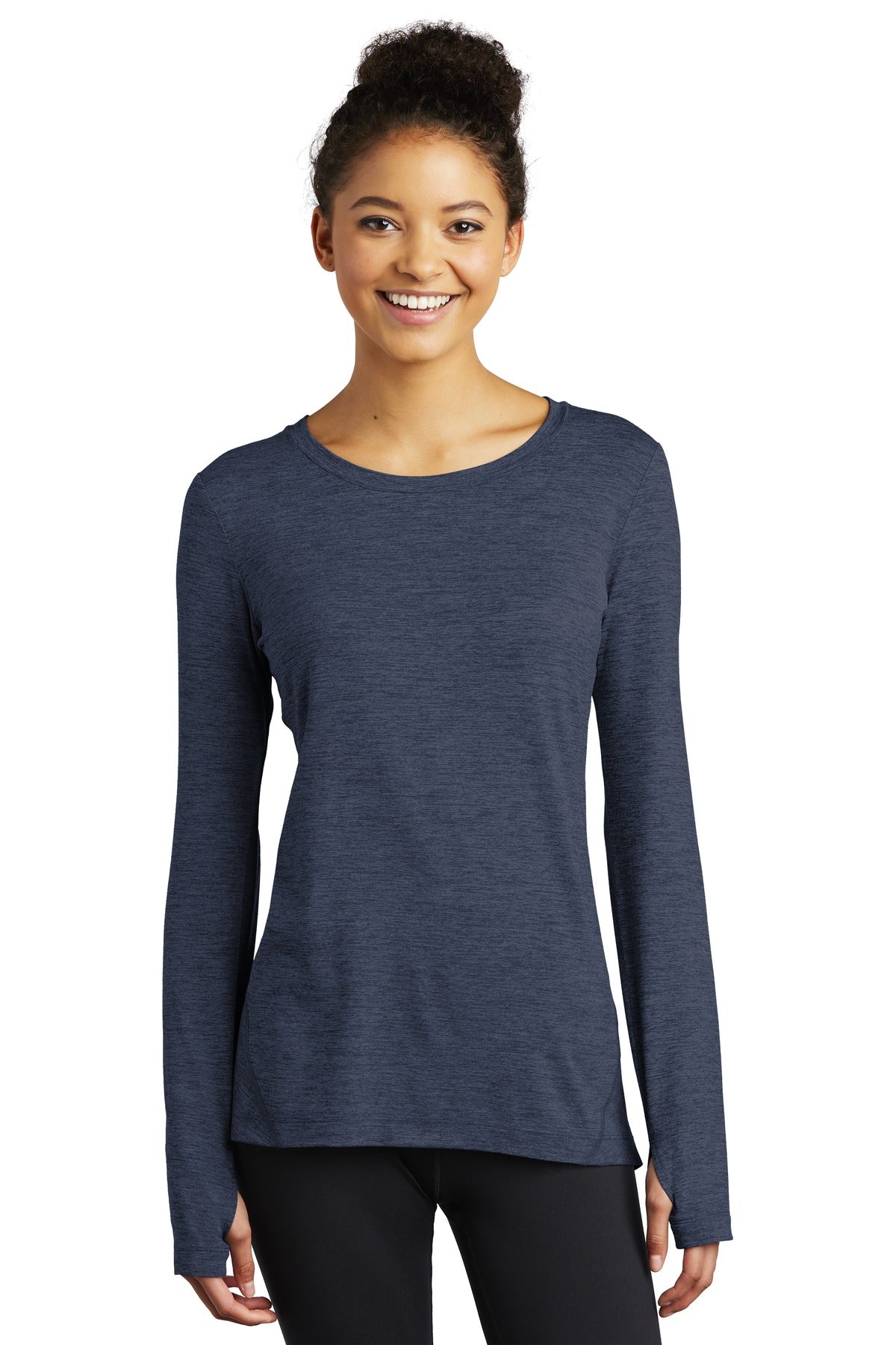 Sport-Tek ® Ladies Exchange 1.5 Long Sleeve Crew. LST710