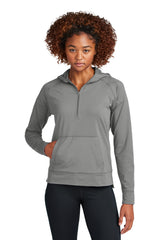 Sport-Tek® Ladies Sport-Wick® Stretch 1/2-Zip Hoodie LST856