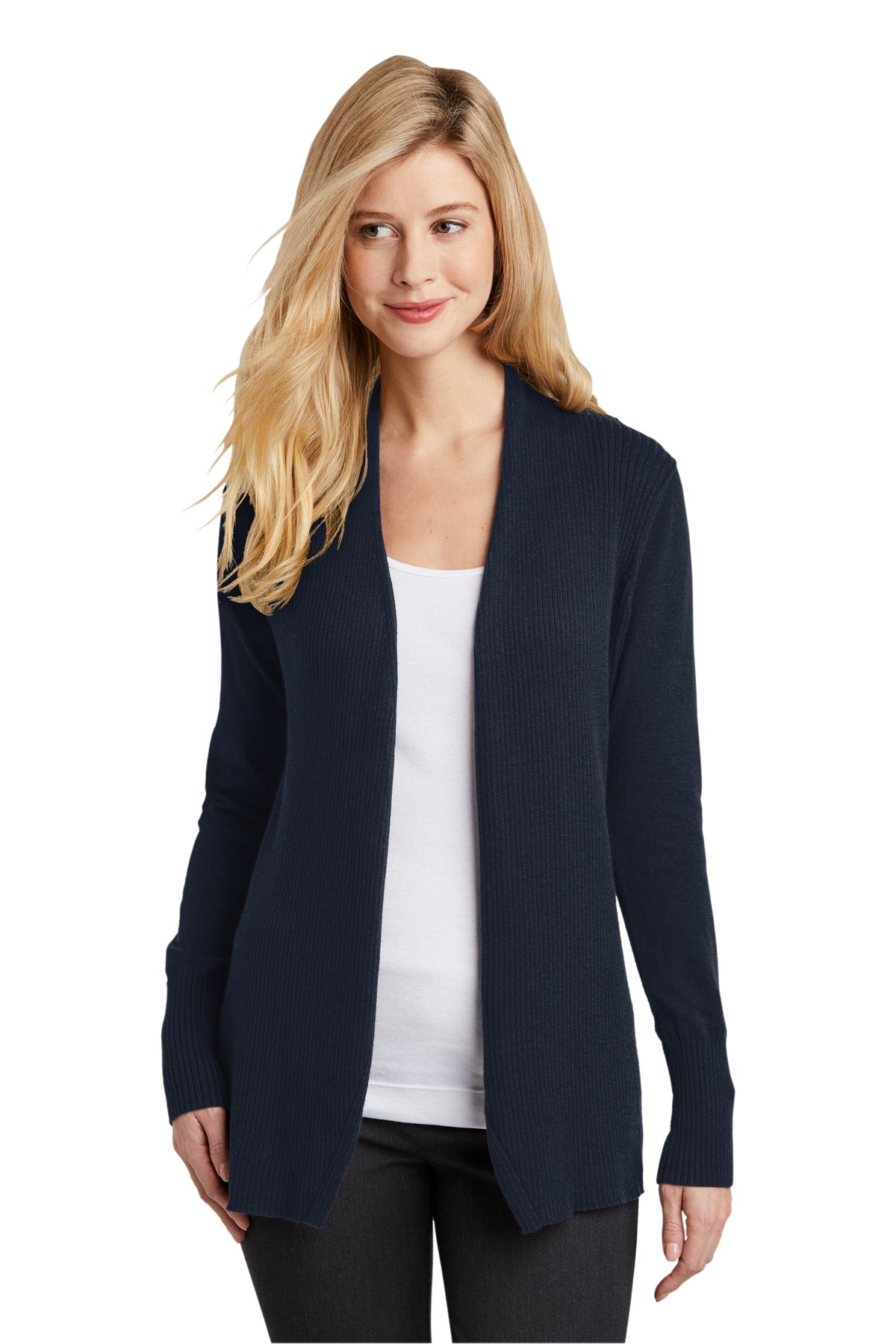 Port Authority® Ladies Open Front Cardigan Sweater. LSW289