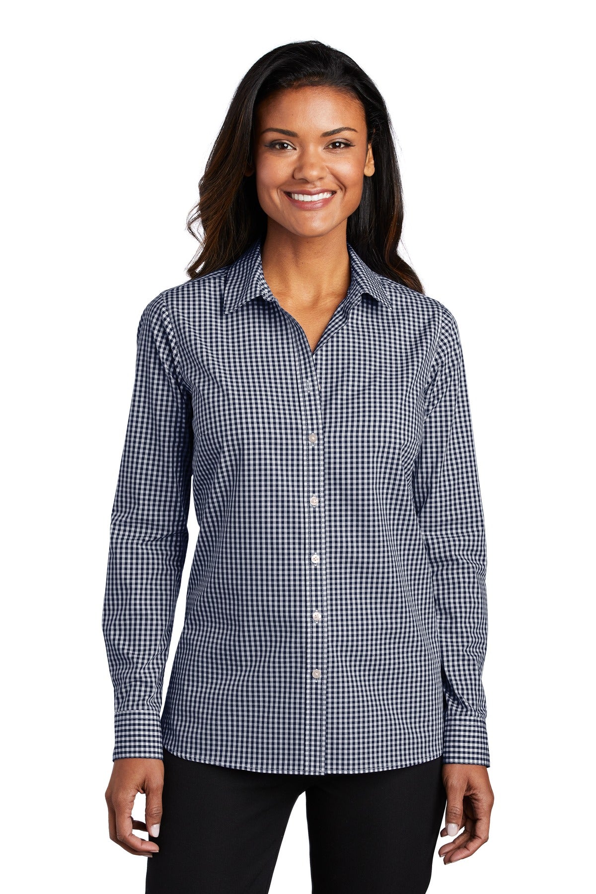 Port Authority ® Ladies Broadcloth Gingham Easy Care Shirt LW644