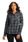 Port Authority® Ladies Plaid Flannel Shirt LW669