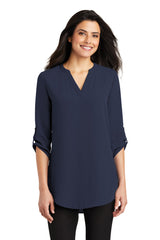 Port Authority® Ladies 3/4-Sleeve Tunic Blouse. LW701