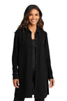 Port Authority® Ladies Textured Crepe Long Tunic LW715