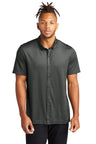 Mercer+Mettle™ Stretch Pique Full-Button Polo MM1006