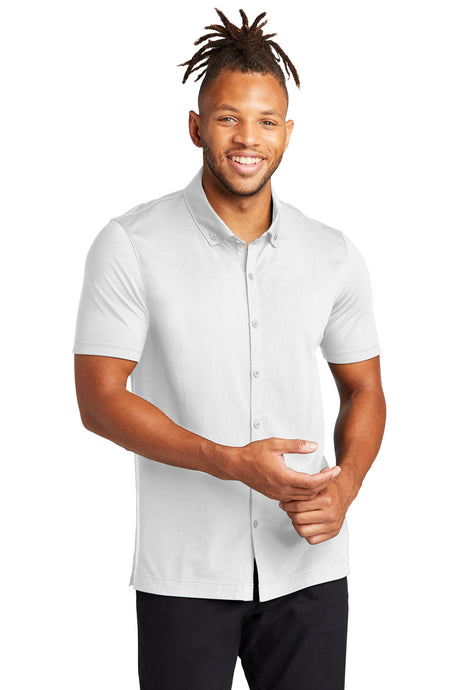 Mercer+Mettle™ Stretch Pique Full-Button Polo MM1006