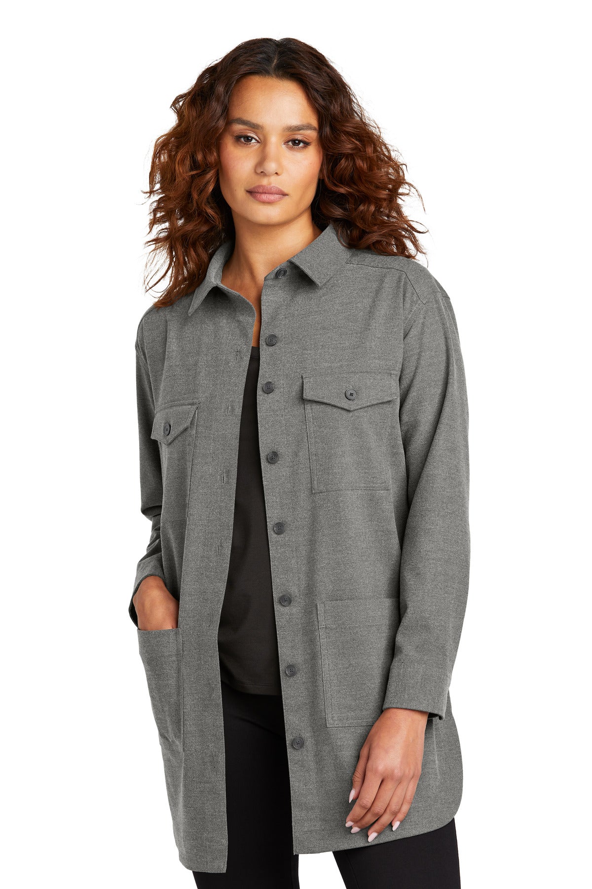 Mercer+Mettle™ Women's Long Sleeve Twill Overshirt MM2021