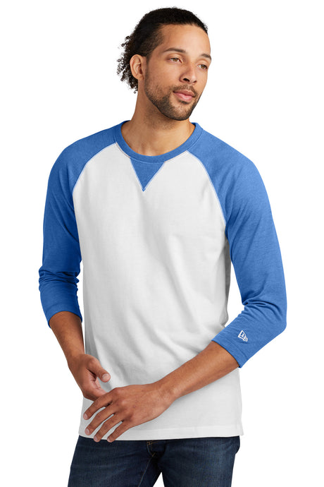 New Era ® Sueded Cotton Blend 3/4-Sleeve Baseball Raglan Tee. NEA121