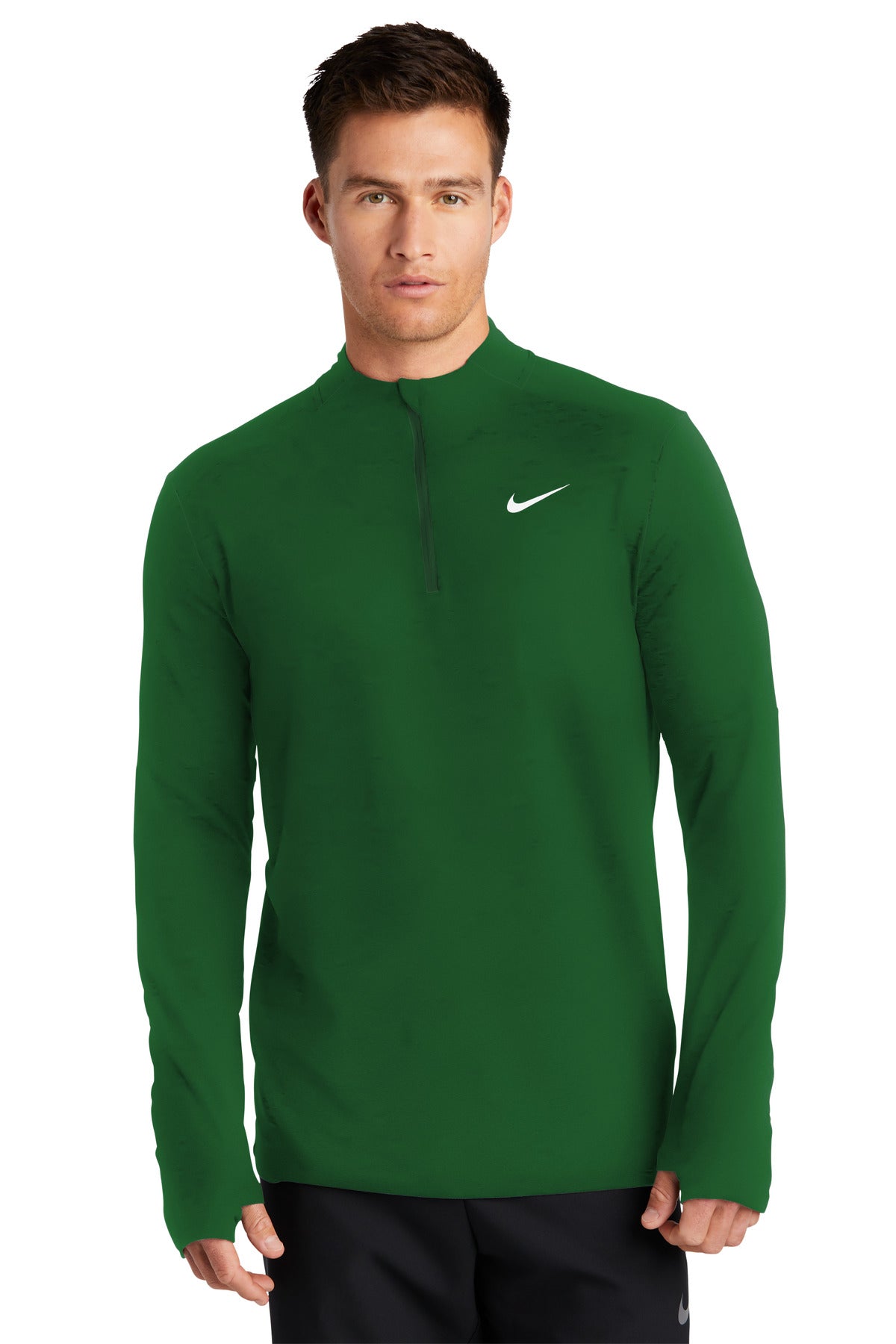 khaki green nike half zip