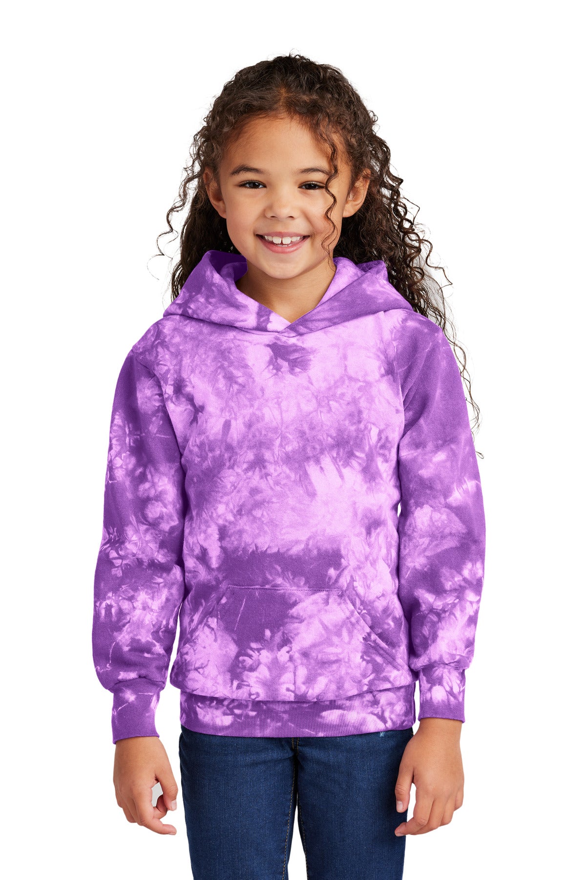 Port & Company® Youth Crystal Tie-Dye Pullover Hoodie PC144Y