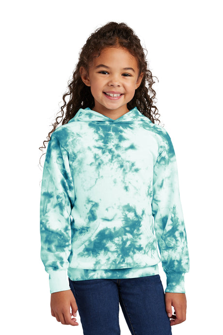 Port & Company® Youth Crystal Tie-Dye Pullover Hoodie PC144Y
